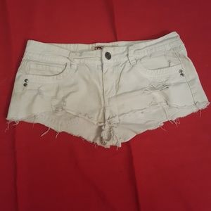 Distressed Low Rise Shorts